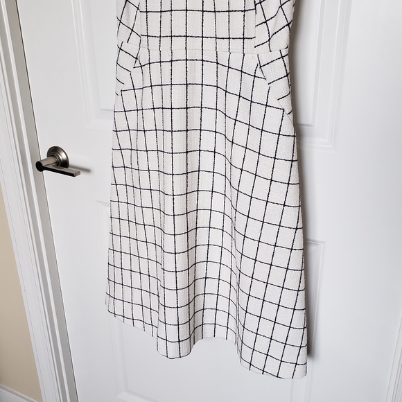 (Tall) J.Crew A-Line Windowpane Tweed Dress - Picture 7 of 15